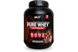 EAFIT Pure Whey - Cioccolato Nocciola 750 g - Crescita Muscolare - Proteine WP tri-fonte - Rapida Assimilazione - Contiene Aminoacidi ed Enzimi Digestivi - Complesso HIGH AMINO