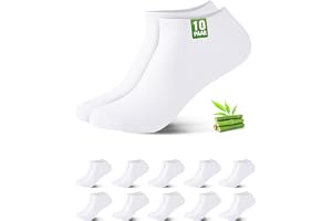 Effeet Bambus Ankel sockor för Män och Kvinnor, 10/20 Par Låga Sockor – Fuktavledning, Snabb Torkning, Ultra-Mjuk, Hudvänlig