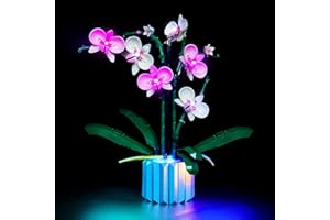 BrickBling Set di luci a LED per Lego 10311 Icons Orchidee (nessun modello Lego incluso, Fiore Adulto Botanical Collection Home Decor-versione classica