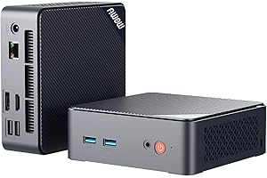 AWOW Mini PC Wi-11 Pro Gen12 N100 Quad Core 3,40 GHz, 16 Go DDR4 512 Go M.2 SSD Mini Ordinateur de Bureau, Micro PC Double écran HDMI DP 4K @ 60 Hz Dual Gigabit Ethernet, WiFi5