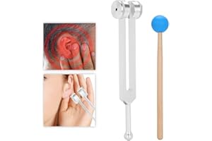 LV. LIFE Diapasones con pesos fijos, diapasón de energía, diapasón curativo OM136.1 Aleación de aluminio Yoga Diapasón Terapia de sanación por sonido Diapasón con martillo Diapasón 128 Hz