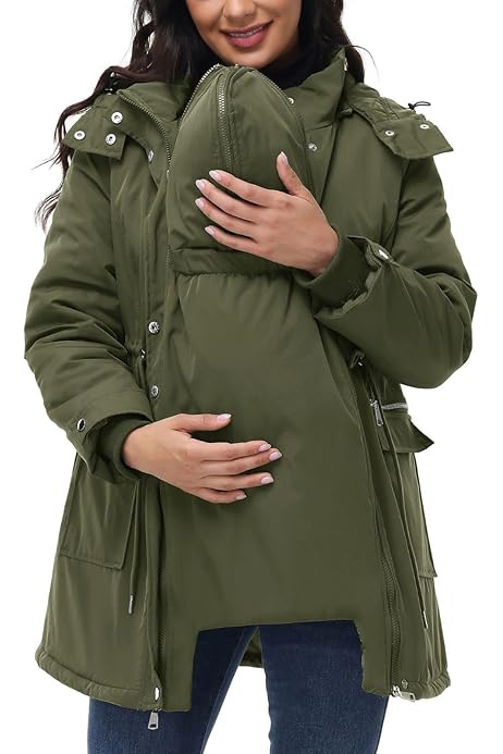 Winter Umstandsmantel Babyeinsatz Trage Cover Baby Winter YIzdegg