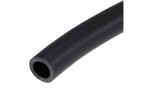 SOURCING MAP Sourcingmap, tubo per carburante 7 mm, diametro 10 mm, diametro esterno 1 m, tubo olio e tubo carburante in gomma, colore nero
