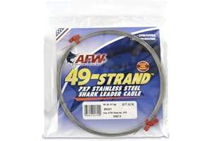 American Fishing Wire 49-Strand Cable Bare 7x7 Stainless Steel Leader Wire