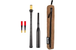 FRAZER WARNOCK AND BAREFOOT BAGPIPER Frazer Warnock Standard Bagpipe Practice Chanter for Scottish Highland Bagpipes, 2 Quality Reeds, Breathable Case and Reed Tube Bundle