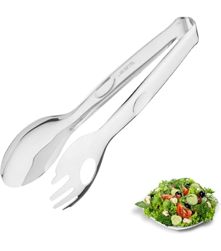 Lot 5 Pinces Cuisine Acier Inoxydable Multifonctions - Pinces Service Grillade Avec Verrouillage (Petit Format)