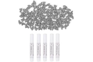 YOUTHINK 100Pcs Soft Pet Cat Kitty Nail Caps Cover Safe Anti Scratch Dog Paw Claw Protector Covers(S-Gris)