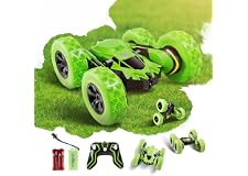 Faylor RC Stunt Car Rechargeable Racing Car with 2.4Ghz Remote Control, High Speed Car Toys 4WD Double Sided 360° Spins and F