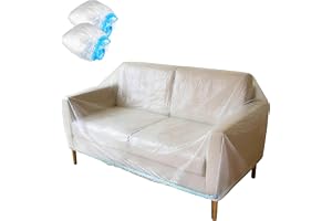 YapitHome transparent plast soffa dammskydd vattentätt soffskydd soffskydd skydd möbler säng soffa skydd soffa skydd (260 x 1