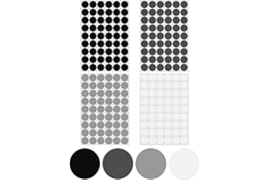 Sinofort 216 Pezzi Copriforo 21mm Copri Viti 4 Fogli Tappi Coprivite Copri Vite Tappo Coprivite copriviti bianchi per Coprire i Fori Delle Viti Nei Mobili