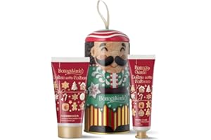 Bottega Verde - Cofanetto Regalo in Latta Delizie Sotto l'Albero, con Bagnodoccia 50 ml e Crema Mani 30 ml, Fragranze di Mela Candita e Vaniglia, Idea Regalo
