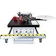 MTND Edge Banding Machine, 1200W Portable Edgebander, Desktop Automatic Edge Bander, 120-220℃ Double Sided Gluing Automatic Feed, Break Belt Upgrade, 2-6m/min