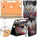 Produktbild HIPSTREET Titan 4 7" Tablet Case Neues Design Universelle um 360 Grad drehbare PU-Leder Designer bunte Hülle mit Standfunktion - Cover - Tasche - Rainbow Shooting Star / Regenbogen Stern - Von Gadget Giant®