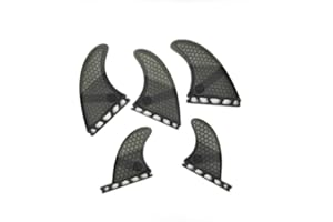 UP SURF UPSURF Tavola da Surf Tri - Quad Fin Set Future Pinne Lana di Vetr Tavola da Surf 5 Pinne Stile Propulsore Set Favo
