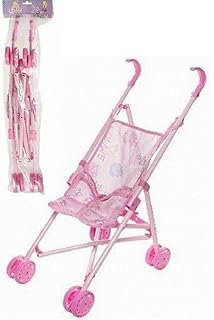 Jeux Et Jouets Poussettes Et Landaus Pudincoco Bebe Poupee Poussette Chariot Pliable Avec Poupee Pour 12 Pouces Poupee Barbie Mini Poussette Jouets Cadeau Rose Rose