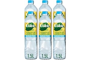 ZORBA ONLINE ZORBA ONLINE VC Touch of Fruit Lemon and Lime SUGAR FREE Flavoured Still Natural Mineral Water with Sweetner and Natural Flavours 1.5L Bottle No Calories Certified B Corp Recyclable (Pack of 6)