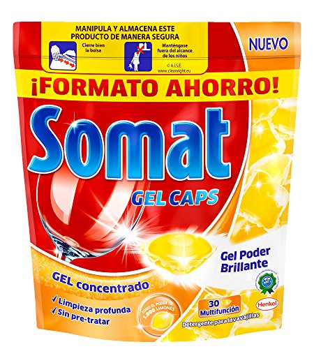 Preisvergleich Produktbild Somat Spülmaschinen Gel Kapseln Zitrone 30 Dosen