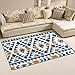 Produktbild BENNIGIRY Rutschfest Bereich Teppiche Home Decor, Ethnische afrikanischen Aztec Tribal Fußmatte Wohnzimmer Schlafzimmer Teppiche Fußmatten 78,7 x 50,8 cm, Polyester, Mehrfarbig, 60 x 39 inch