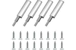 KHYYQUA Paquete de 4 Abridor de Puerta Push to Open, Abridores de Puerta de Empuje, Amortiguador de Puerta de Gabinete, Captador de Resorte de Cajón de Muebles Magnéticos para Muebles, cajones, Puertas