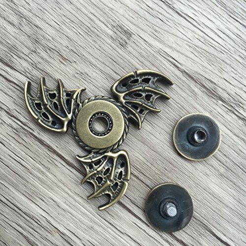 Finger Hand Spinner Alloy Fidget Focus Toy With Smooth Surface Finish And Fast Spinning, EDC Spinner Kids Adult Stress Reducer For Fear Relief, ADD, ADHD And Finger Training - 6