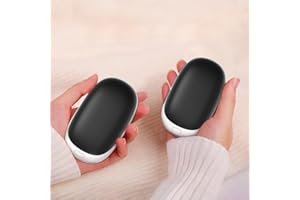 Honswit Hand Warmers Rechargeable 2 Pack, 5000mAh Portable Magnetic Hand Warmer Reusable, 2 in 1 Electric USB Pocket Warmer/Power Bank, Long Lasting Hand Heater Great Warm Gifts for Women Men