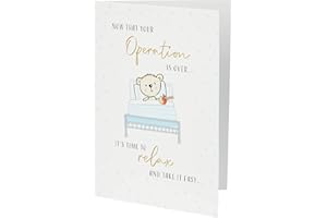 Urocza obsługa 'Get Well Over - 18 x 12 cm - Piccadilly Greetings'