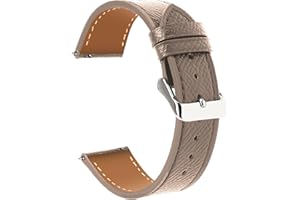 Niziruoup Cinturino per Orologi Pelle Textured 12mm 14mm 16mm 18mm 20mm 22mm Sgancio Rapido Eleganti Cinturino Cinturino di ricambio Vera Pelle per Donna e Uomo