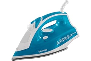 Russell Hobbs Supreme Steam Iron, Powerful Vertical steam Function, Non-Stick Stainless Steel Soleplate, Easy Fill 300ml Water Tank, 110g Steam Shot, 40g Continuous steam, 2m Cord, 2400W, 23061