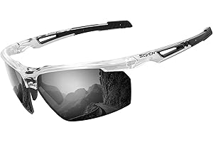 SCVCN Occhiali da Ciclismo Polarizzati, Occhiali da Sole Sportivi per Uomo e Donna, Occhiali da Bicicletta MTB UV400 per Bicicletta
