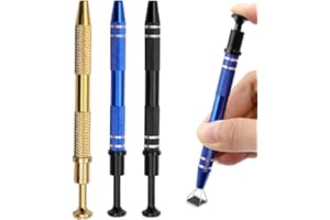 Visxcnu 3 Pz Pinzetta per Gioielli, Pinzetta per Gemme Diamante, 4 Artiglio Pick Up Pinzetta per Componenti Elettronici, Strumento per Afferrare Diamantate