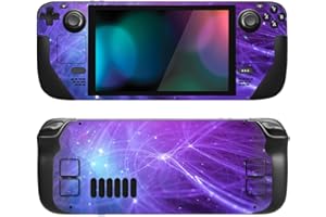 playvital Full Set Schutz Skin Decal für Steam Deck LCD, Custom Stickers Vinyl Decal Folie Faceplates Klebefolie für Steam Deck OLED Handheld Gaming PC-Meteorspur