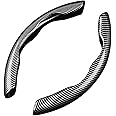 Funiur 2 Pcs Car Steering Wheel Cover for Ford Edge/C-Max/Escort/Ecosport/Fiesta MK6 MK7, Anti-skid Segmented Car Steering Wheel Protector, Durable Steering Wheel Protective Covers Accessories