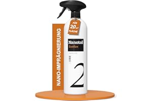 ‎NANOTOL Nano-Imprägnierspray für Textilien (Couch, Schuhe, Cabrio-Verdeck, Zelt, Gartenmöbel, Markise, Sonnenschirm) - Nanotol Textilien Protector