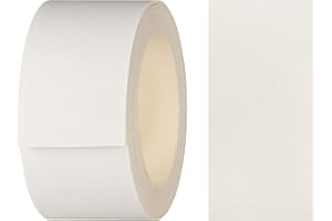 haggiy Edging Tape Melamine with Hot Melt Adhesive 40 mm x 5 m | Iron-On Edging Tape for Shelves and Panels | Edge Tape - Decoration: White Smooth