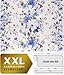 Produktbild Blumen Tapete Vliestapete Landhaus Tapete EDEM 907-03 Tapete XXL Floral Textiloptik Weiß hell-lila blau grau 10,65 qm
