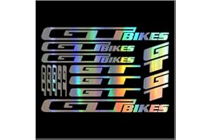 KUNGKUNG YU XI Store Vinyl Fit For GT Bikes Bicycle Accessories Decal Stickers Sheet Frame Cycle Cycling Bicycle MTB Road 32cm (Color Name : Laser)