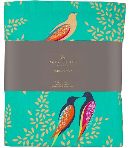 Chemin De Table Sara Miller London Chelsea Rose - Oiseaux 35 X 250 Cm