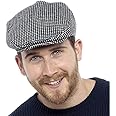 Tom Franks Men’s Lined Checked Flat Cap