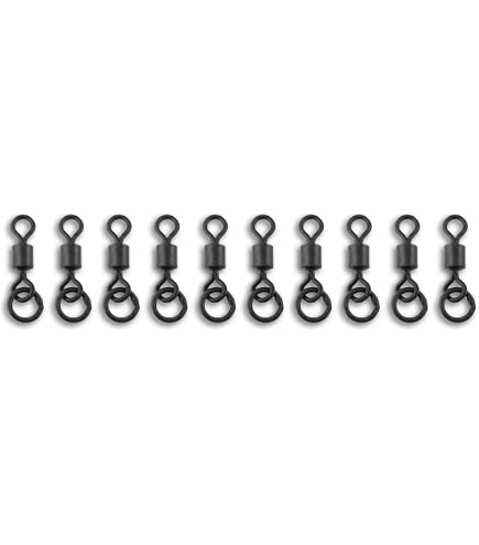 Torchwood 20-Pack Size 8 Flexi Ring Swivels – For Carp, Barbel, Pike & Coarse Fishing, High Carbon Steel - View #3