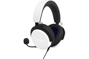 NZXT Relay Wired PC Gaming Headset - AP-WCB40-W2 -Hi-Res Audio Certified - DTS Headphone:X - 7.1 Surround Sound - Lightweight & Comfortable Design - Detachable Microphone - CAM Software - White