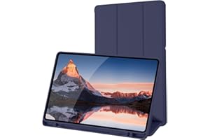 PALKITSEE Case for Samsung Galaxy Tab S6 Lite Tablet with Pencil Holder(SM-P620N/P625N/P610/P613/P615/P619), Cover for Samsung Galaxy Tab S6 Lite 10.4 inch 2024/2022/2020 (Navy Blue)