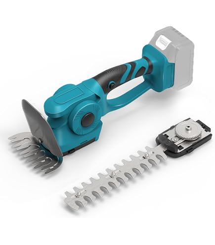 Akku-Grasschere & Strauchschneider 2-in-1 – Kabellos, Mit 1500 MAh Akku, Leicht & Winkelverstellbar