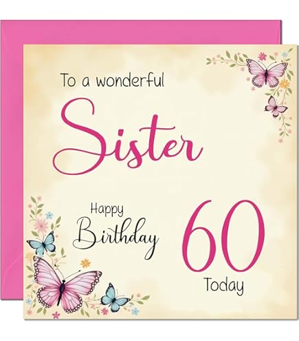 Sister 60th Birthday Card - Bella Rose Craft Studio - View #12