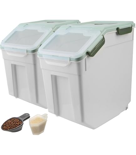 Riz Basmati Distributeur De Riz Keyacht 20kg - Conteneur Hermétique Avec Tasse à Mesurer - Stockage Aliments Secs Stockage Alimentaire Cuisine