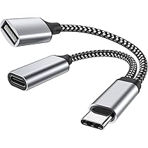 USB-C Auf USB 3.0 OTG Adapter 2-in-1 – Mit LED-Anzeige, Unterstützt Audio & Daten, Für Maus, Tastatur, Stick