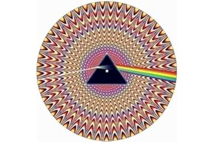 123T SLIPMATS DJ Record Turntable Slipmats WIGGLE TRIANGLE ILLUSION EFFECT SLIPMAT x 1 (Single)