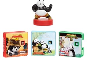 little tikes Story Dream Machine DreamWorks Animation Story Collection - Colección Kung Fu Panda Dragon Warrior - 3 Libros de Cuentos y 1 Personaje de Audio - para Niños de 3 Años en Adelante