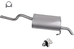 HOMRY BESTPRICE Auspuff Schalldämpfer Set 1x Endschalldämpfer, mit Montagematerial Kompatibel mit RENAULT CLIO II (BB_, CB_)
