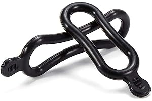 DINGFENG 20 Pcs Anneau en Caoutchouc de Vélo, Bande de Caoutchouc de Joint Torique de Montage de Phare, Bande de Montage en Silicone Léger Pour Ensemble D'Éclairage de Vélo, Pour Lampe de Phare Arrière de Vélo