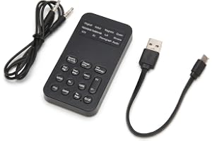Röstväxlare för PS5 XboxOne Switch Telefon Dator PC Laptop, Bärbar Handhållen Mikrofon Röstväxlare Disguiser Modulator, 8 Lju